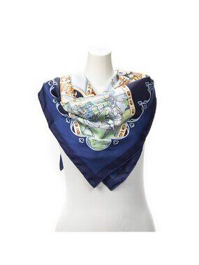 Hermes Scarf Navy